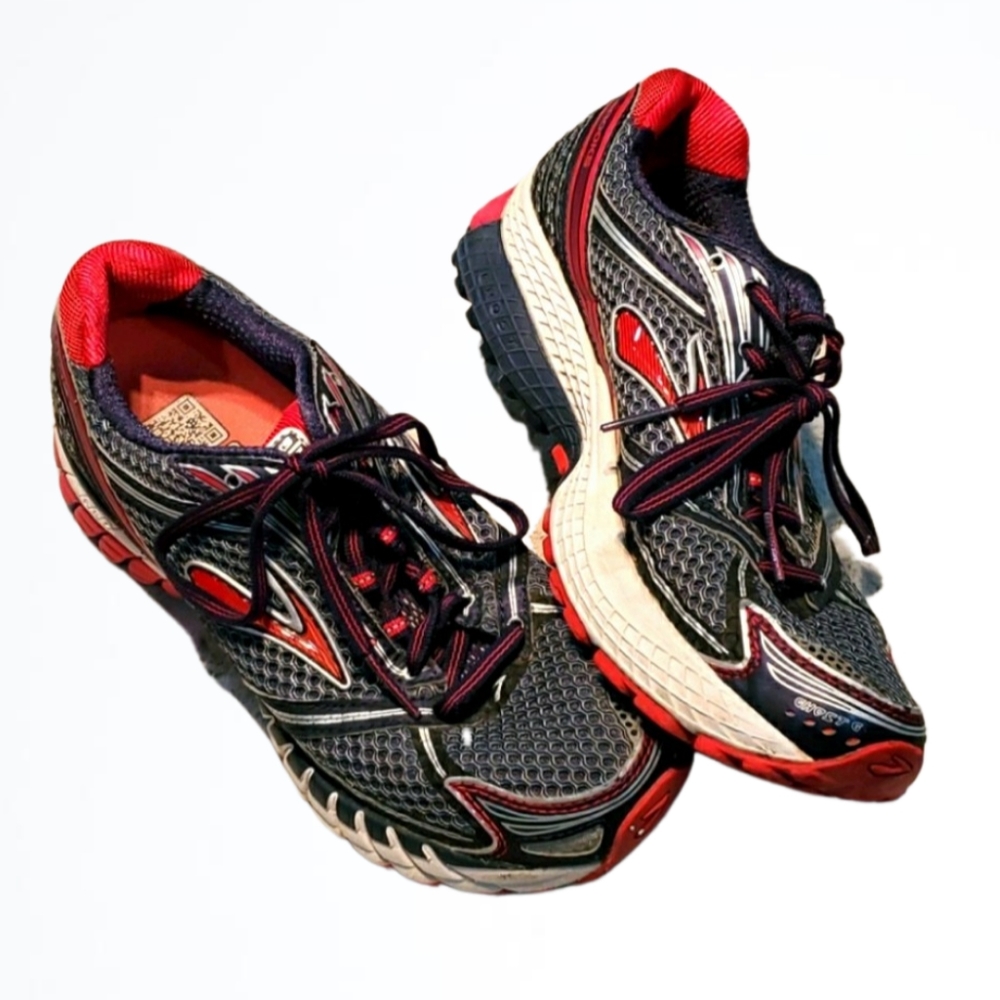 Brooks Womens Ghost 6 Black Pink Running Cross Training Athletic Shoes Size 9